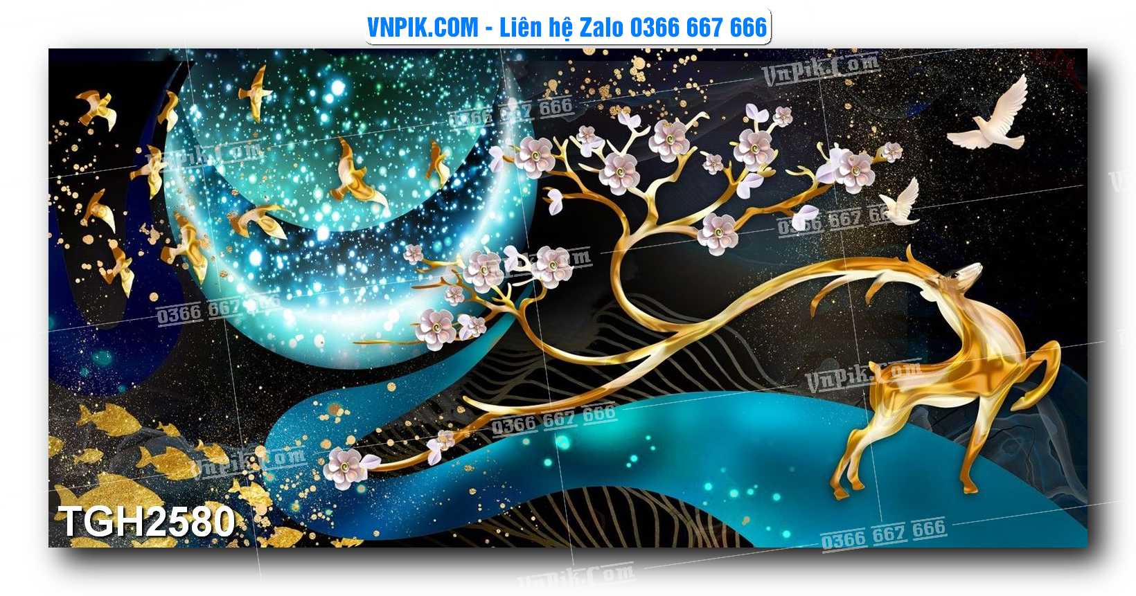 Tranh Ghép Treo Tường Mã File TGH2580