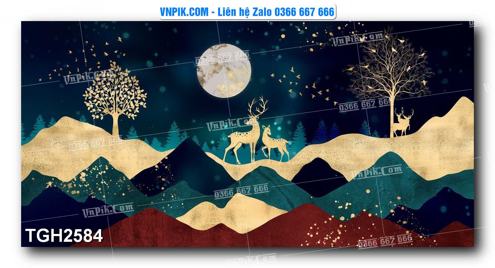 Tranh Ghép Treo Tường Mã File TGH2584