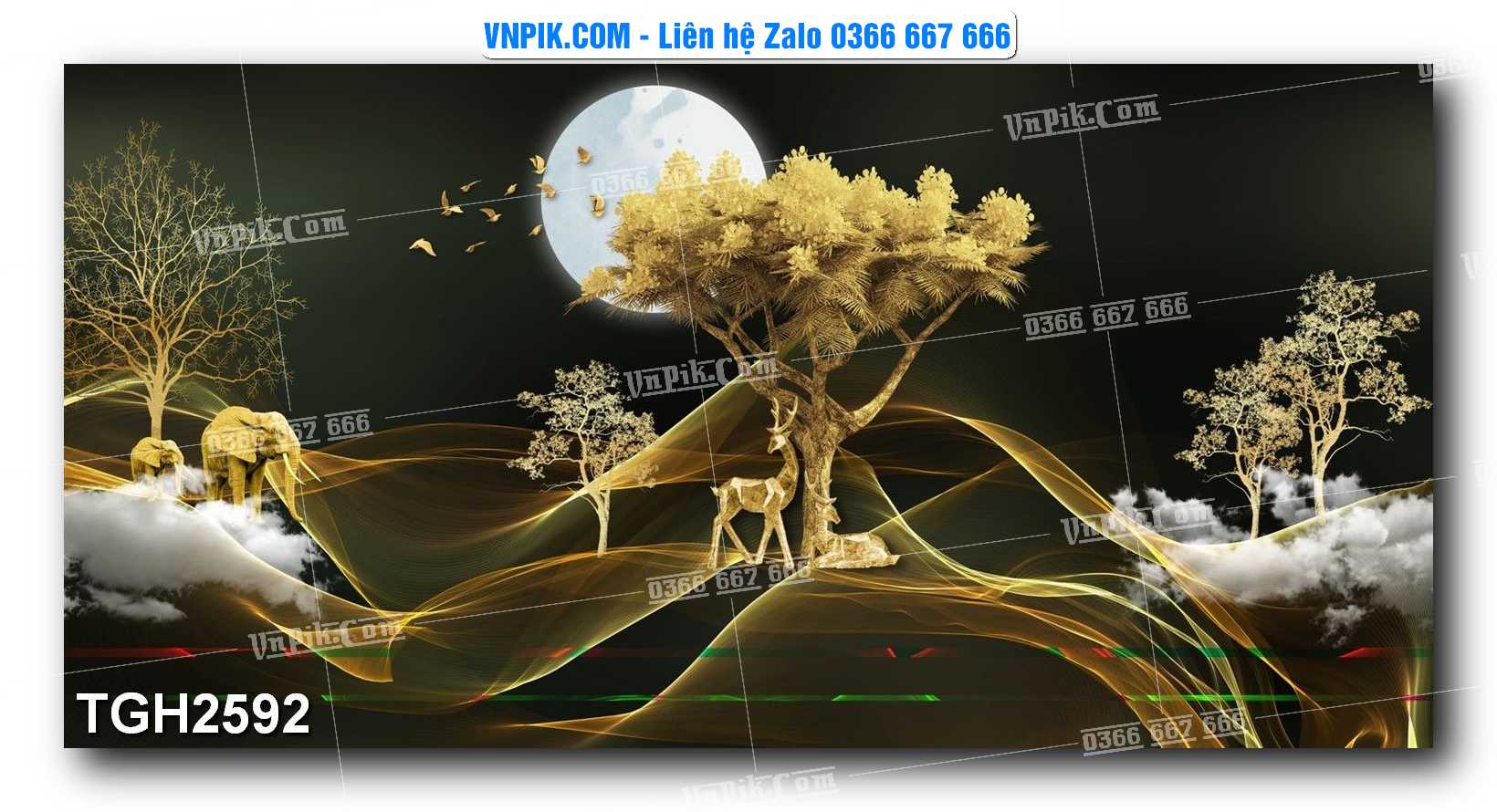 Tranh Ghép Treo Tường Mã File TGH2592