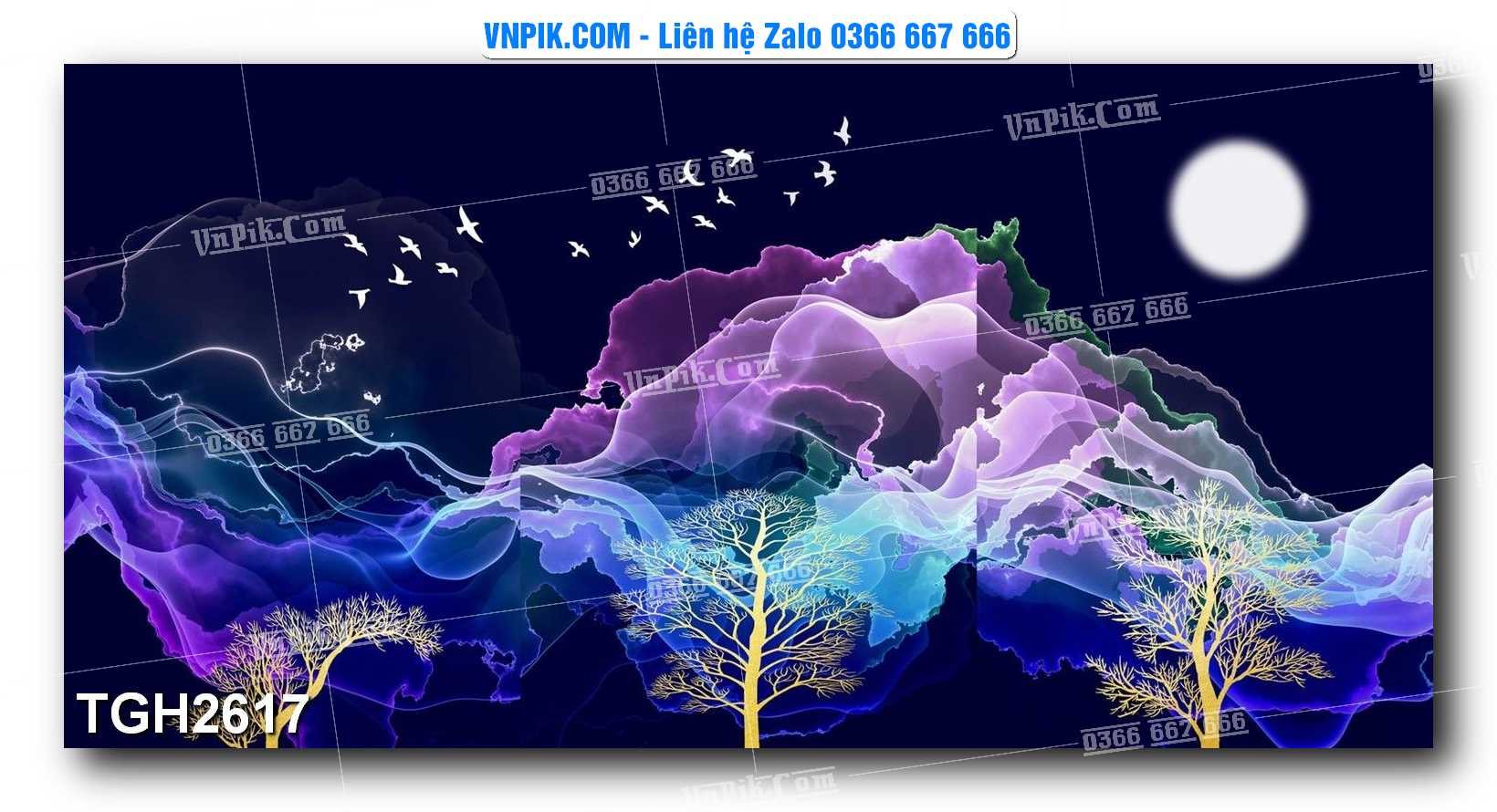 Tranh Ghép Treo Tường Mã File TGH2617