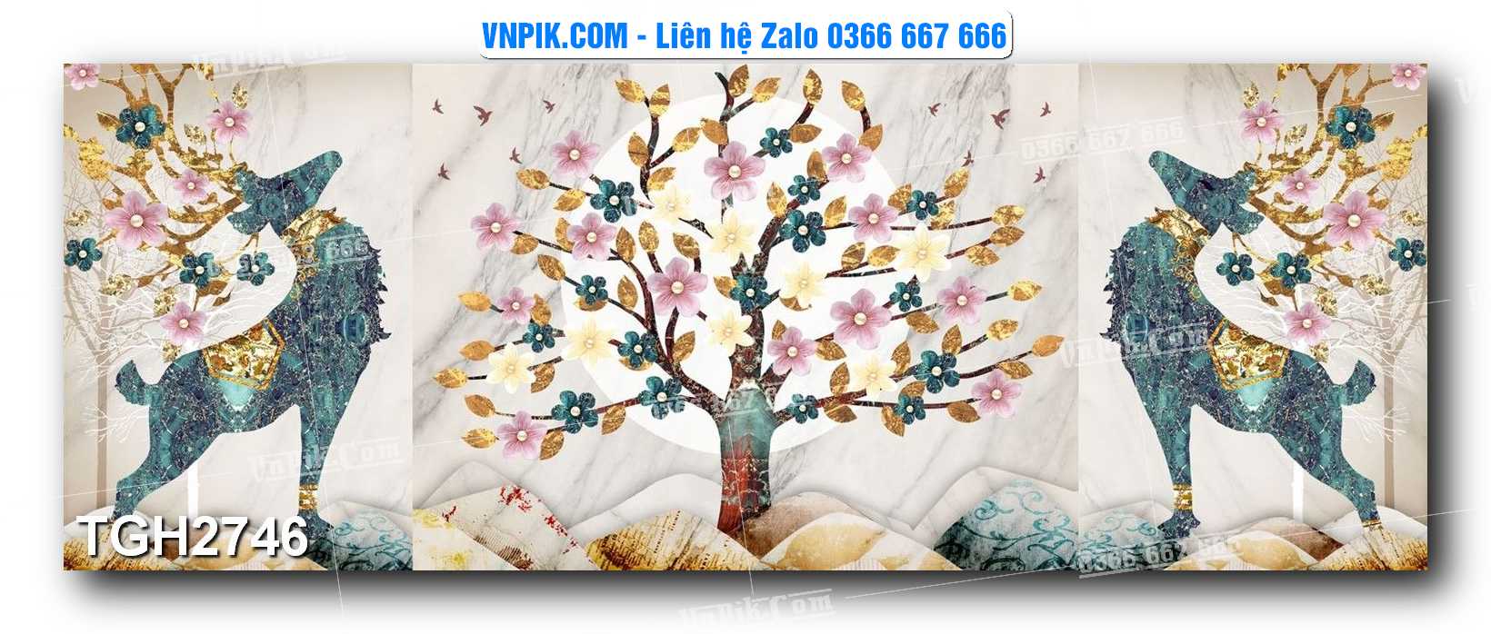 Tranh Ghép Treo Tường Mã File TGH2746