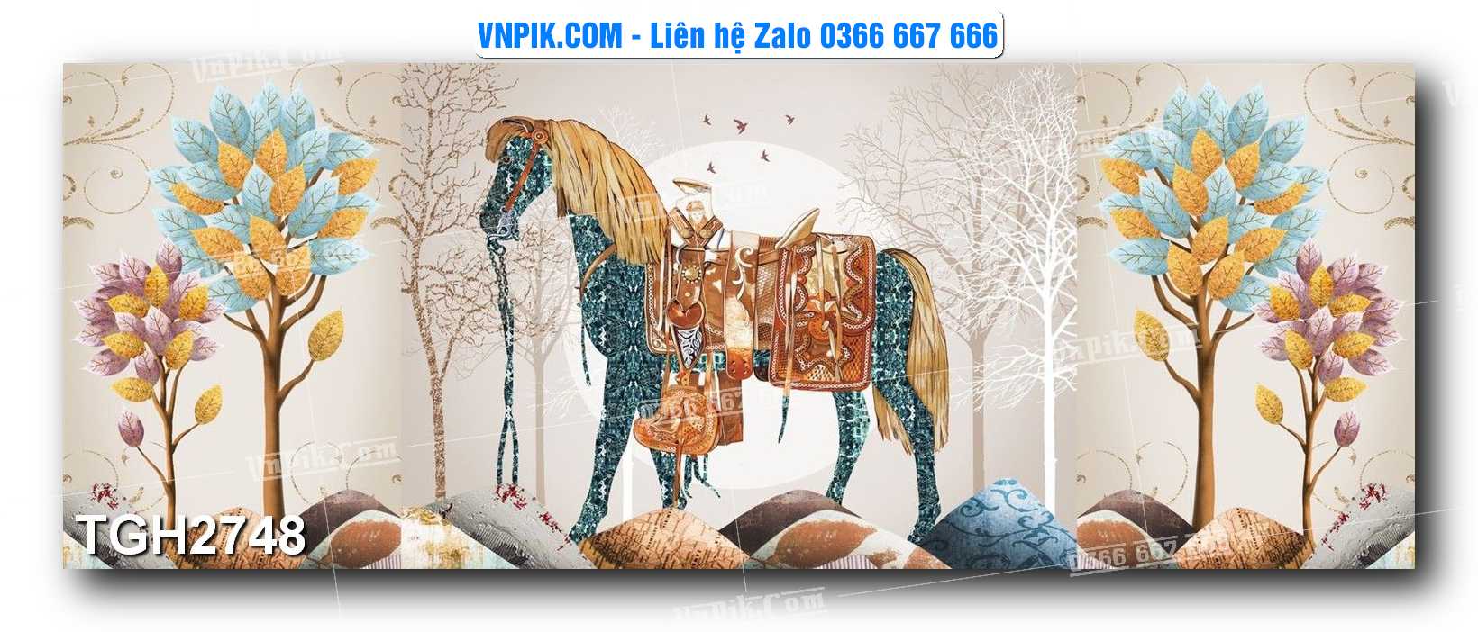 Tranh Ghép Treo Tường Mã File TGH2748