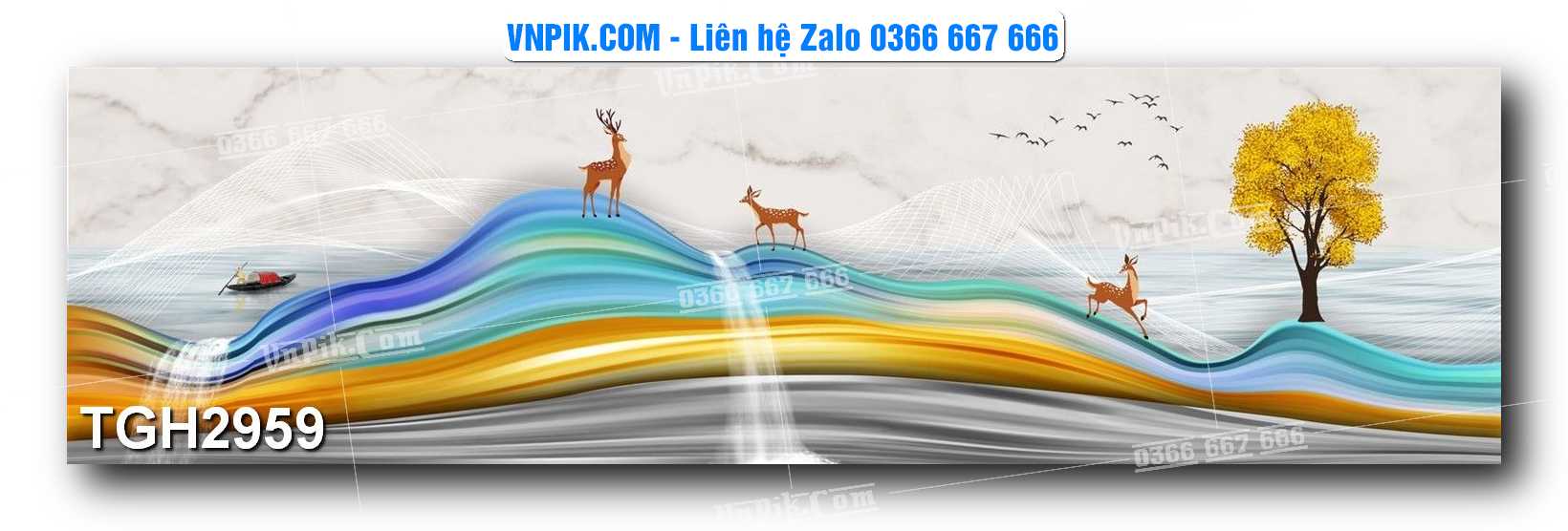 Tranh Ghép Treo Tường Mã File TGH2958