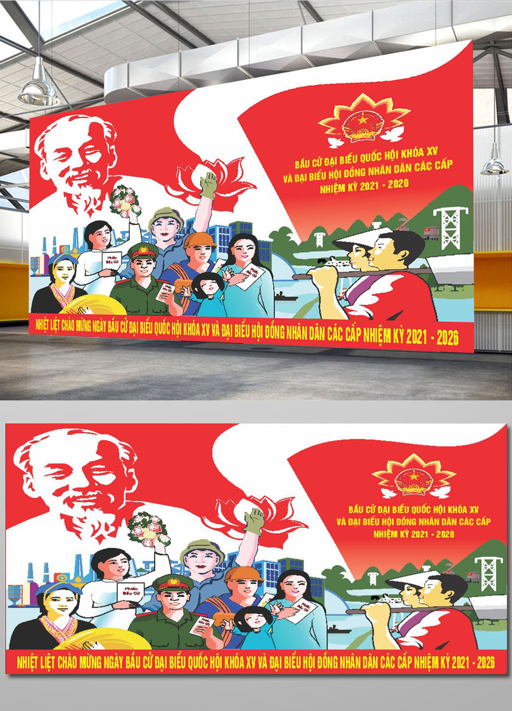 Pano Bầu Cử Đại Biểu Quốc Hội  55