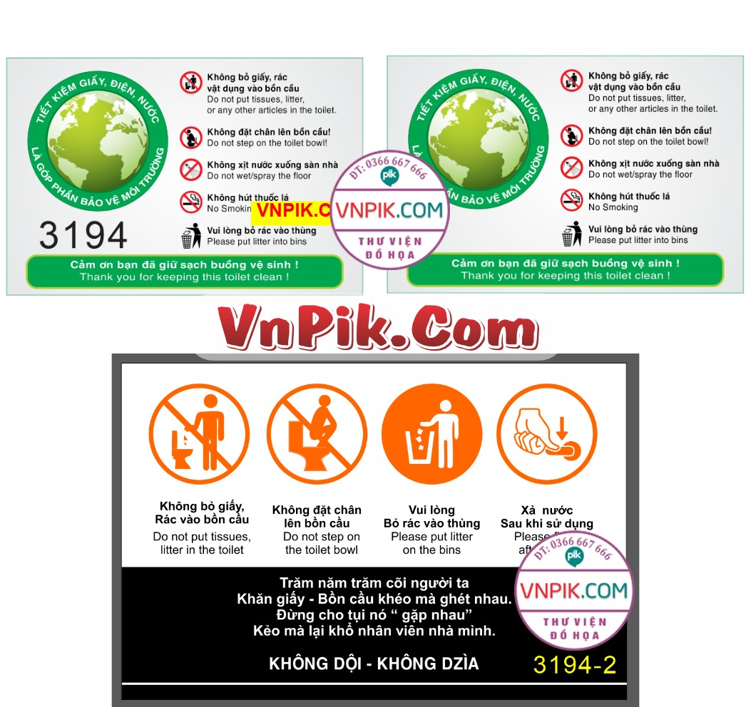 Market biển phòng nhà vệ sinh WC – toilet file Corel