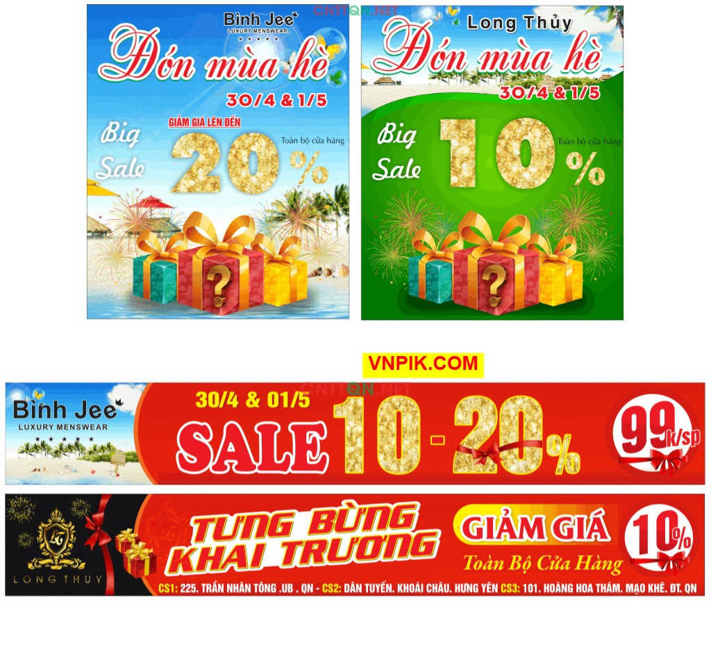Market Đón mùa hè giảm giá big sale file Corel