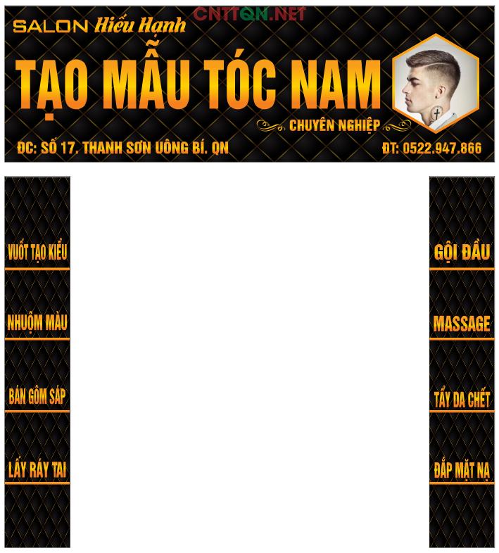 Salon Hiếu Hạnh – Tạo mẫu tóc Nam file CDR