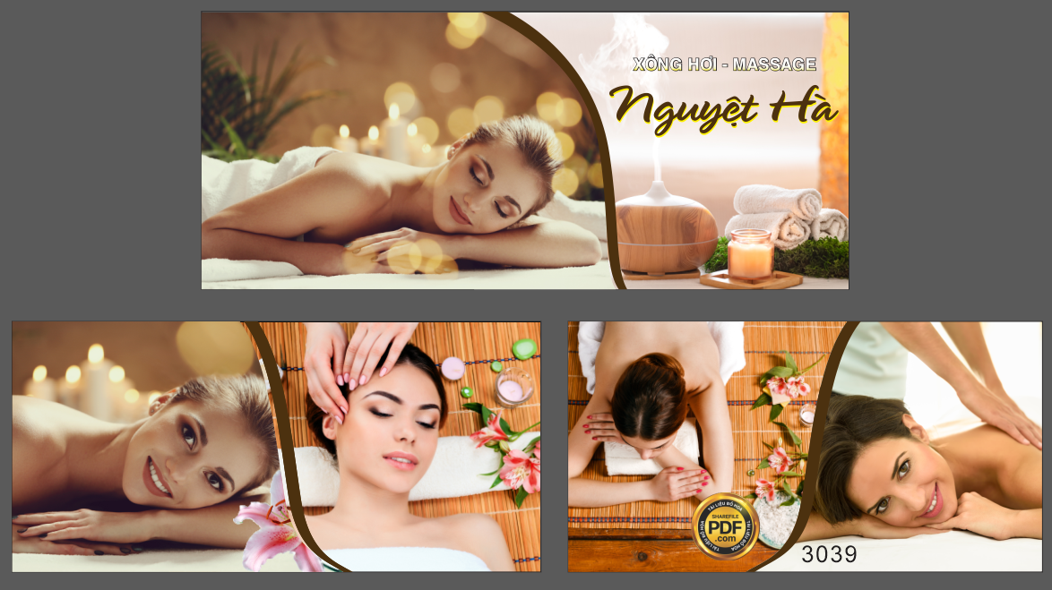 Market xông hơi – massage Nguyệt Hà spa file Corel
