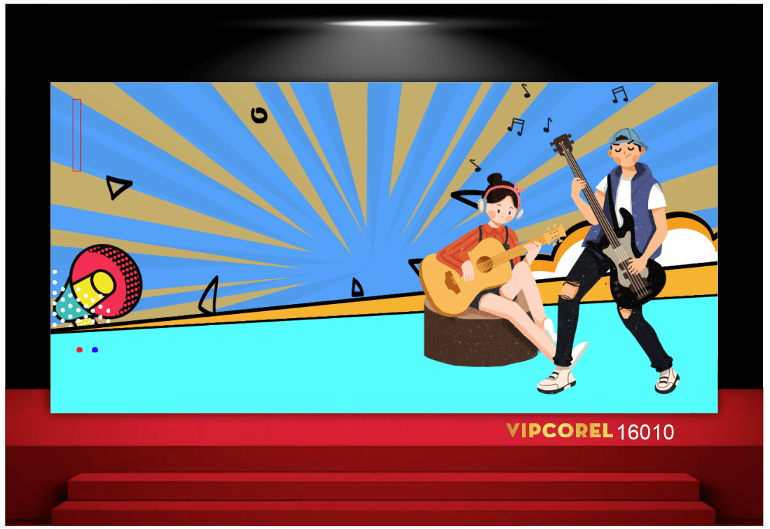Background musical – nền âm nhạc file corel #16