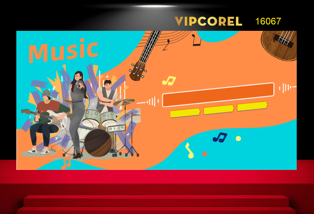Background musical – nền âm nhạc file corel #18