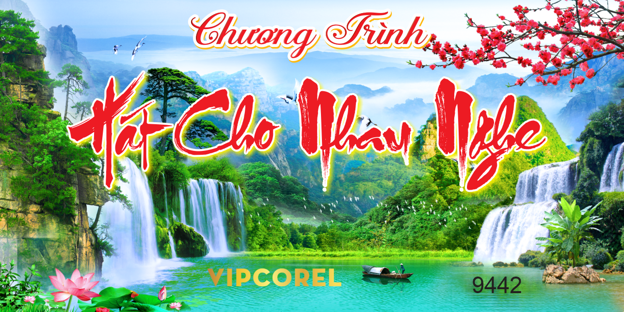 Phông nền chương trình hát cho nhau nghe vector