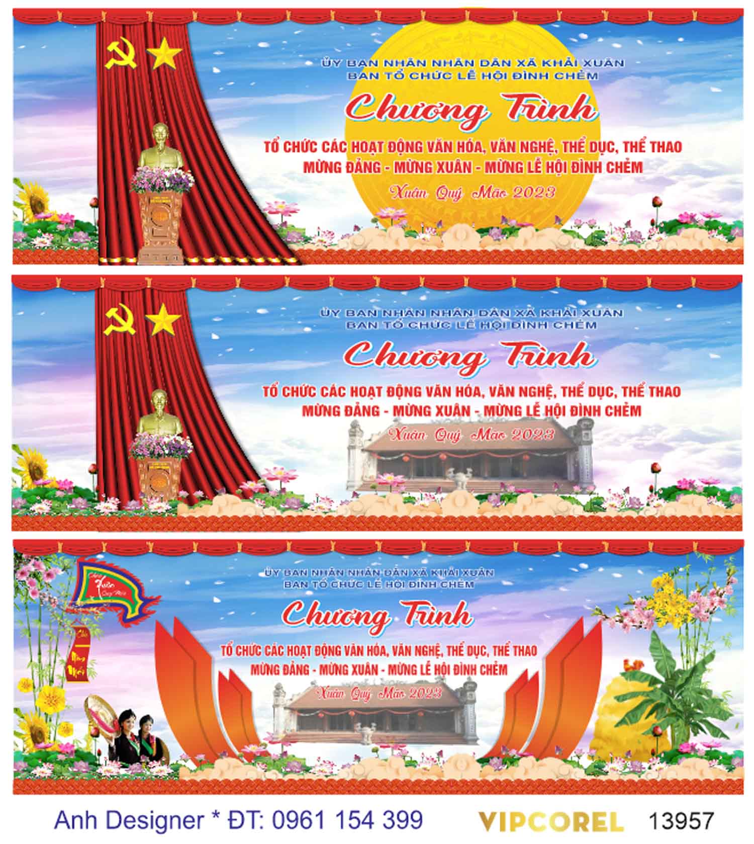 File corel chương trình văn nghệ mừng đảng mừng xuân