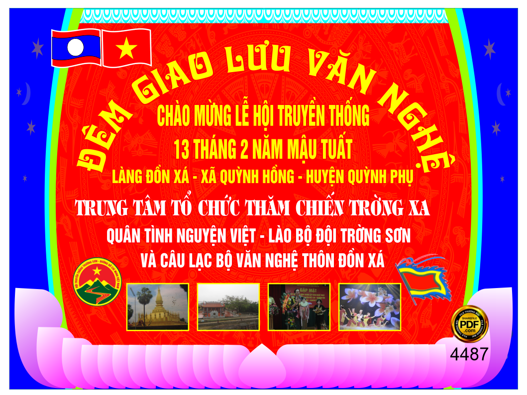 Giao lưu văn nghệ chào mừng lễ hội truyền thống file corel