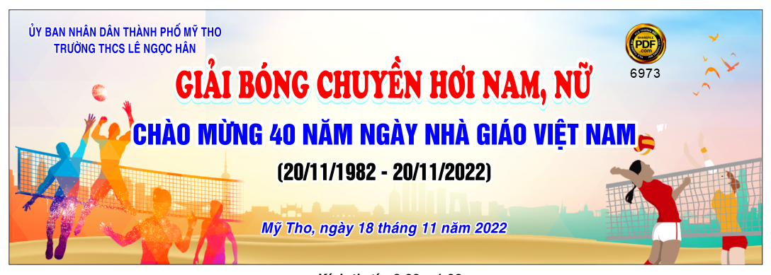 Market Giải bóng chuyền hơi nam, nữ file corel