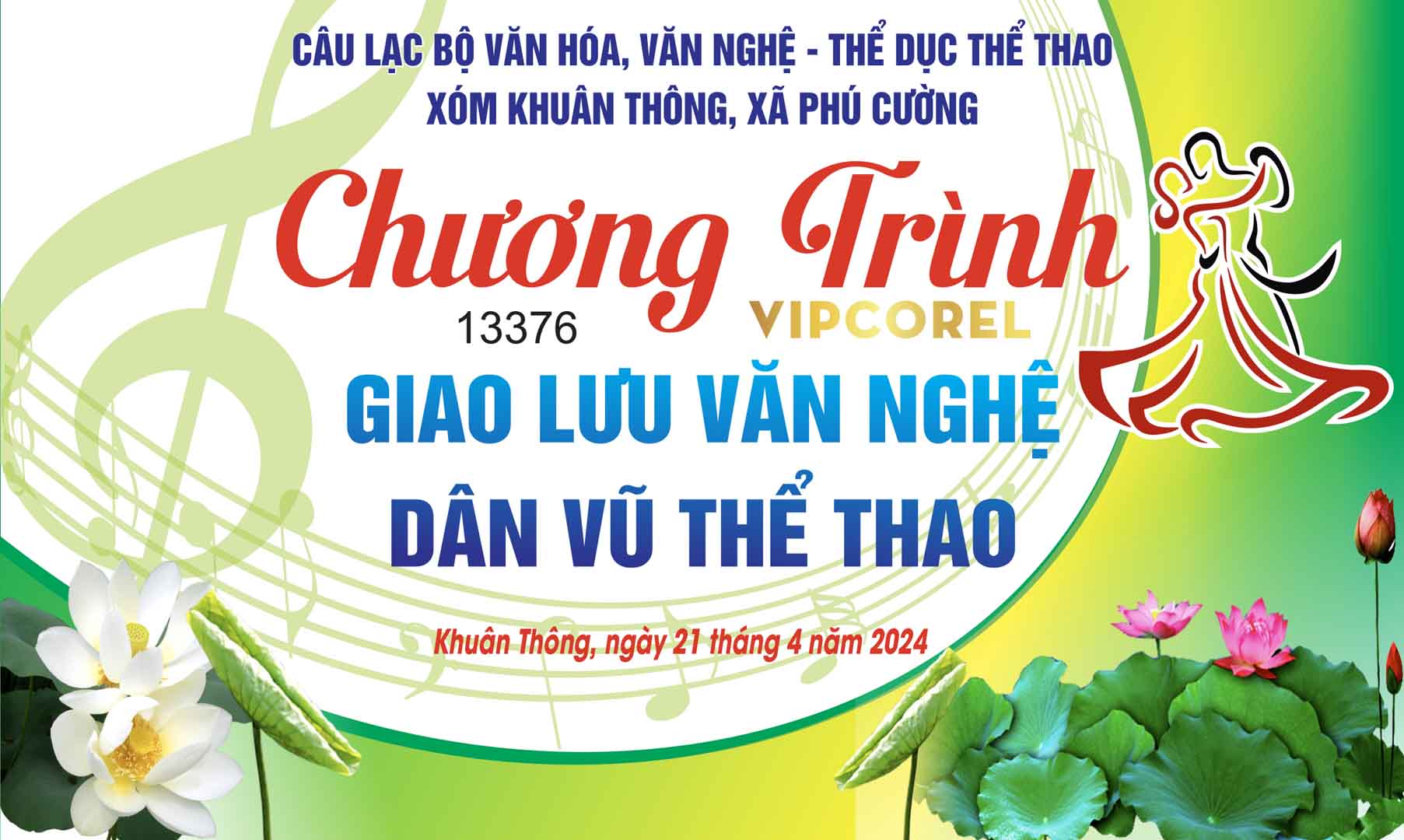 Market Giao lưu văn nghệ dân vũ thể thao #4 file corel