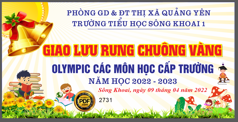 Market giao lưu rung chuông vàng olympic các môn học cấp trường