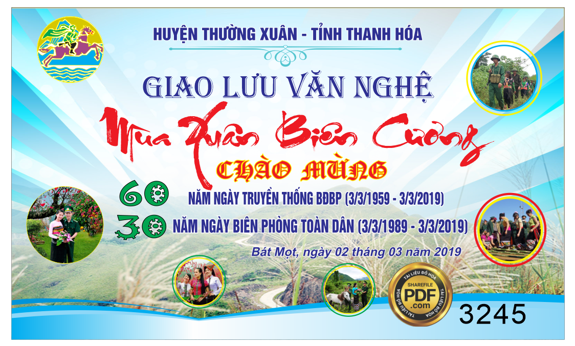 Market Giao lưu văn nghệ – Mùa xuân biên cương file Corel