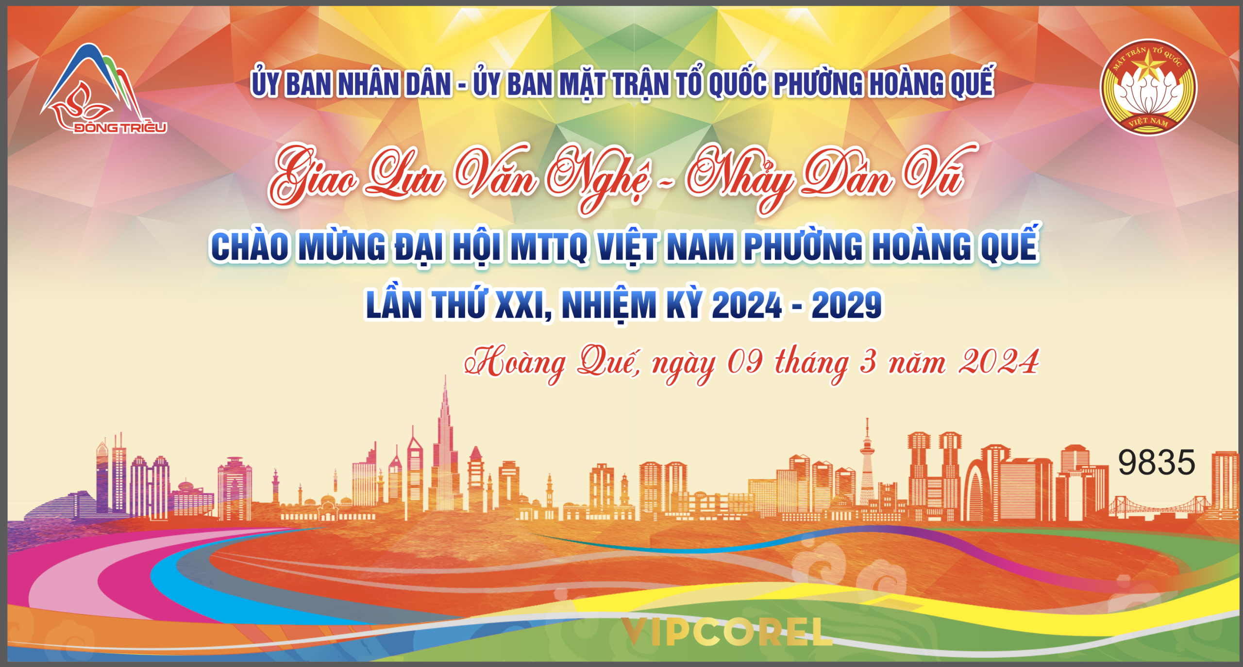 Backdrop giao lưu văn nghệ – nhảy dân vũ 2024