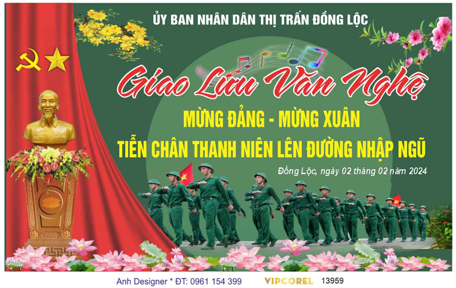 File corel tiễn chân thanh niên lên đường nhập ngũ