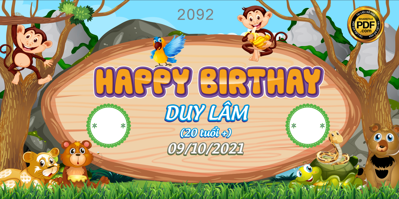 Market sinh nhật Happy Birthday Duy Lâm file CDR