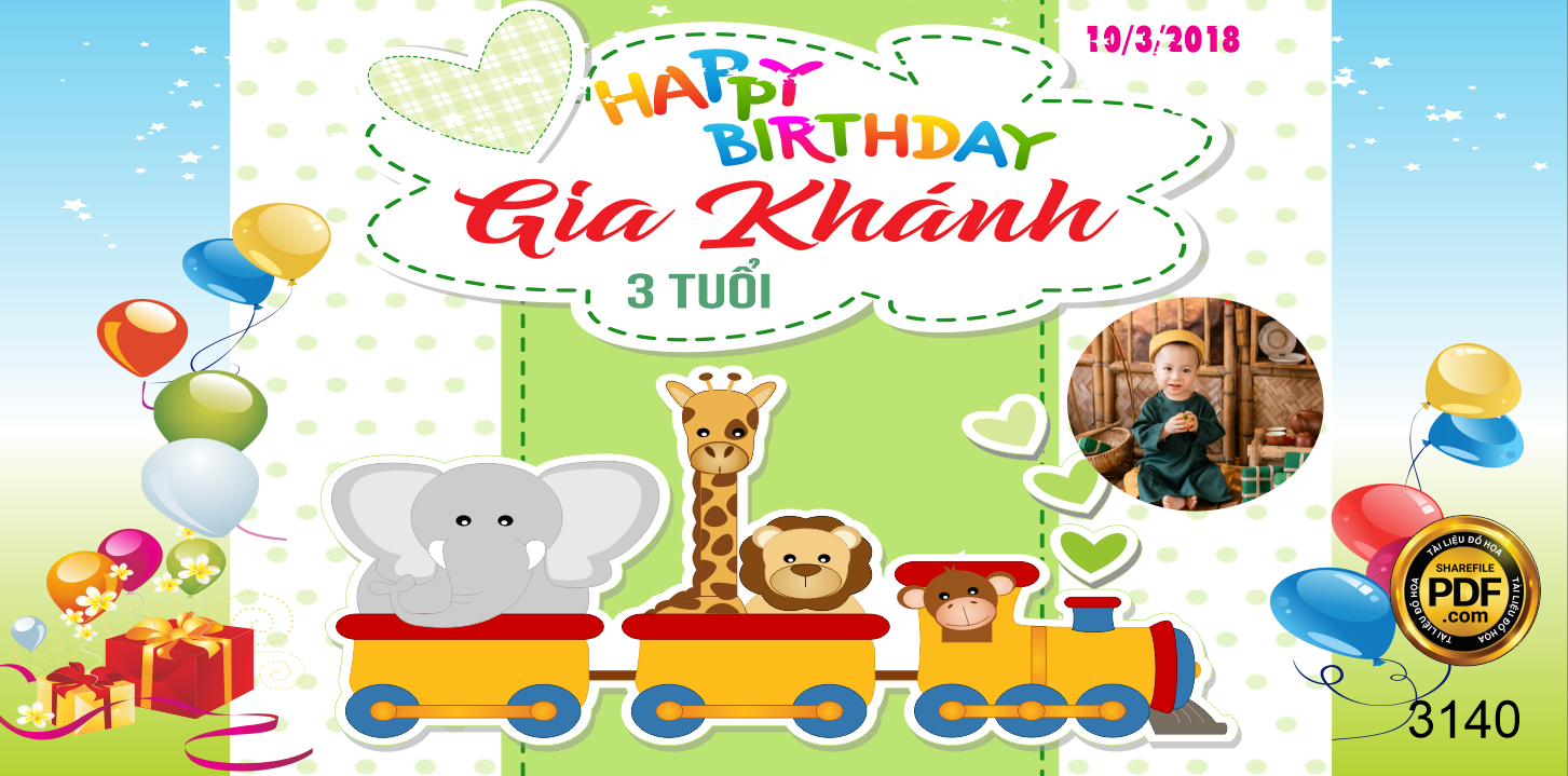 Market Happy Birthday Gia Khánh file CDR