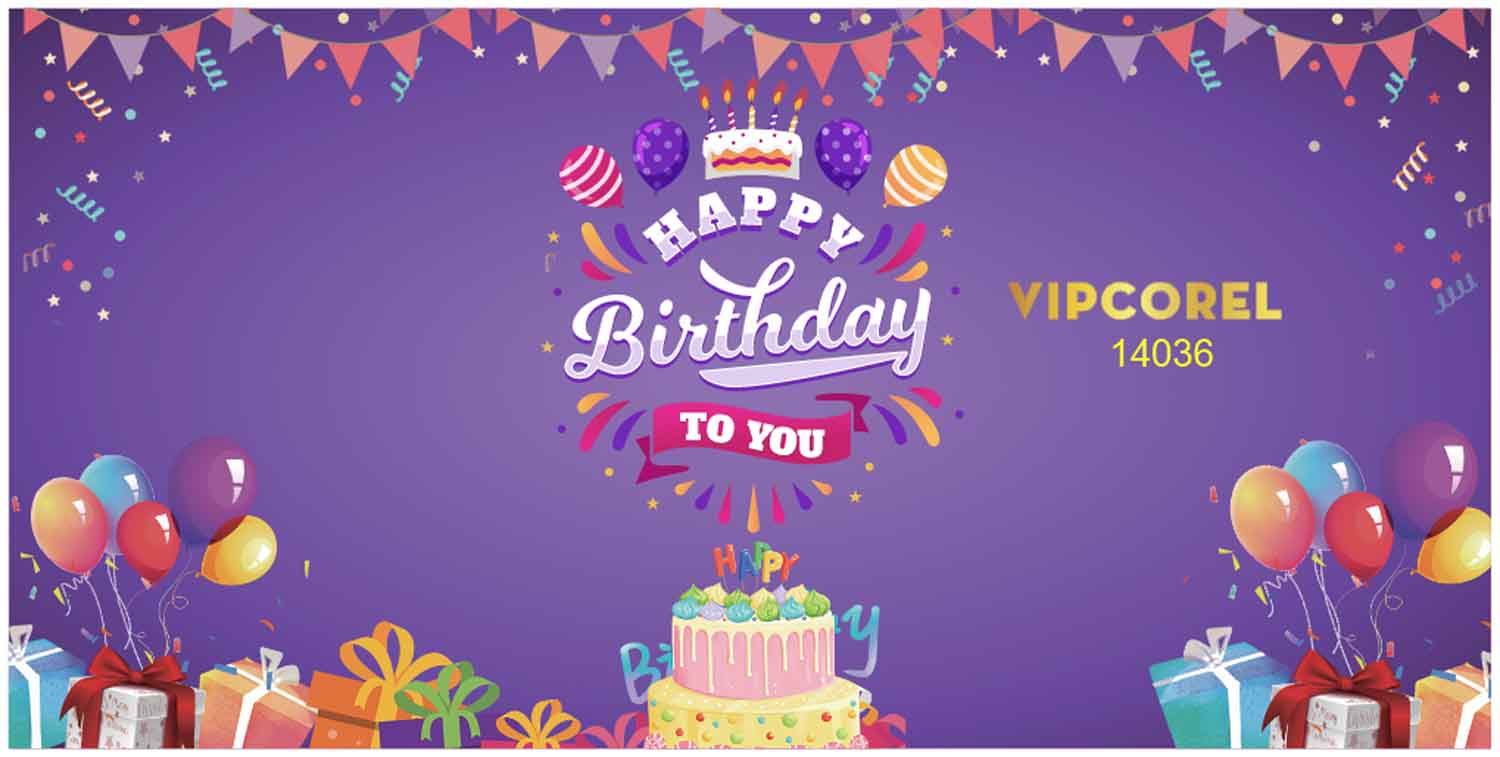 Background Happy birthday to you 14036 file corel