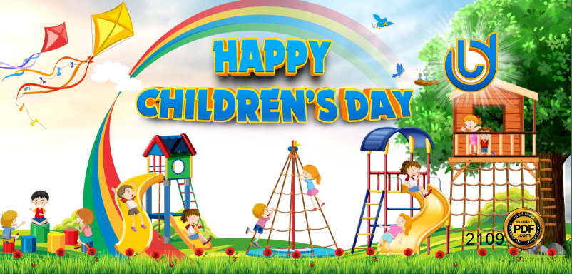 Market sân vui chơi trẻ em Happy Children’s day #2 file CDR x5