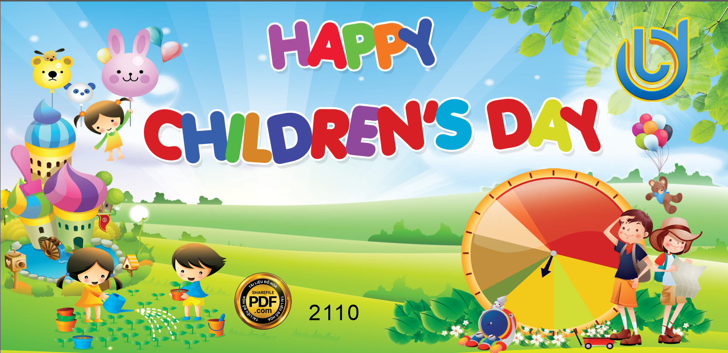 Market sân vui chơi trẻ em Happy Children’s day #3 file CDR x5