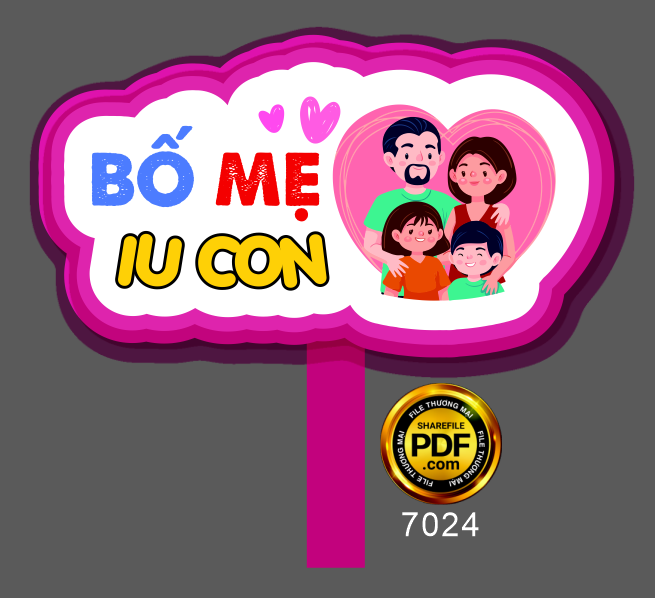 Hastag cầm tay sinh nhật bố mẹ iu con file corel