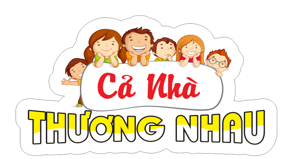 Hastag “cả nhà thương nhau” file vector PDF