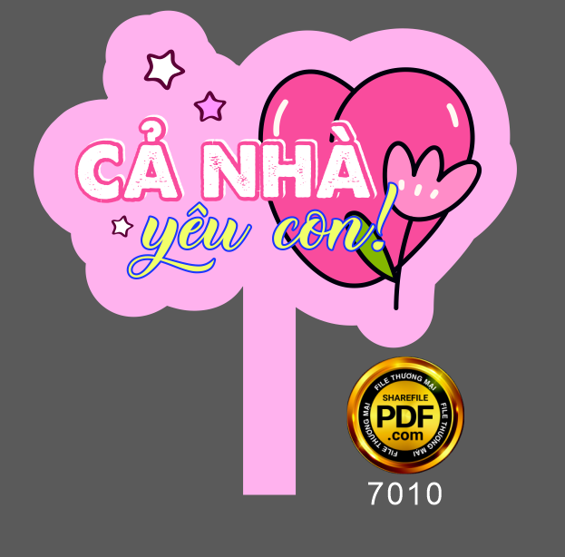 Hastag cả nhà yêu con #3 file corel
