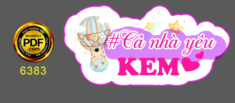 Hastag sinh nhật “#Cả nhà yêu KEM” file cdr x7