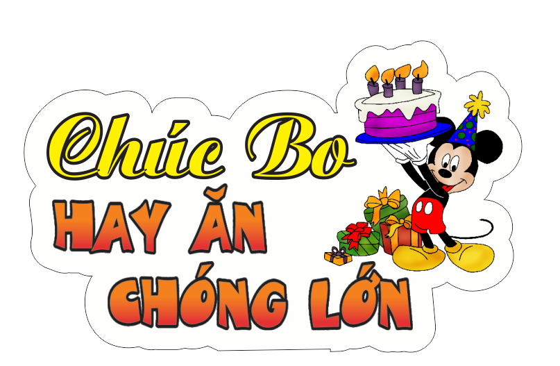 Hastag sinh nhật chúc Bo hay ăn chóng lớn file PDF