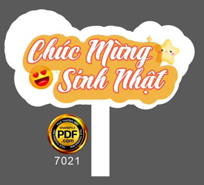 Hastag cầm tay chúc mừng sinh nhật file corel