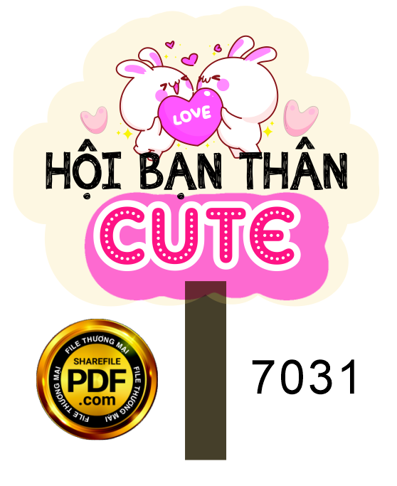 Hastag hội bạn thân cute file coreld