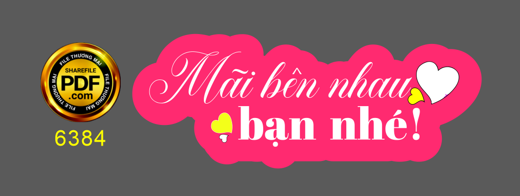Hastag sinh nhật “Mãi bên nhau bạn nhé” file cdr x7