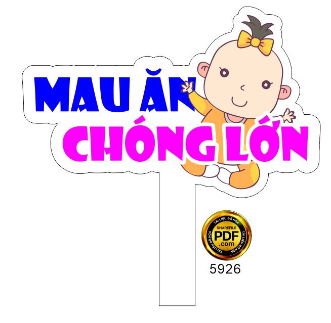 Hastag cầm tay Mau ăn chóng lớn file corel