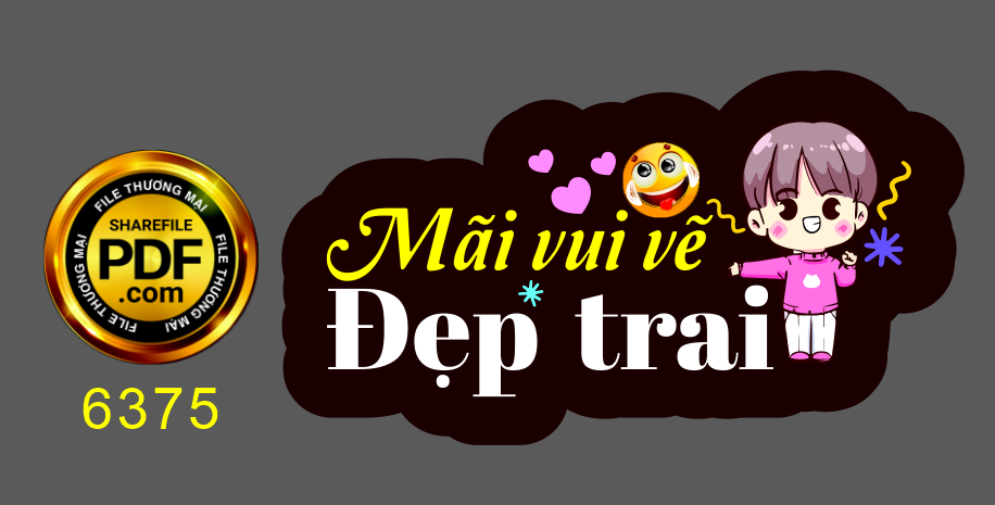 Hastag sinh nhật “Mãi vui vẻ đẹp trai” file cdr x7