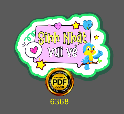 Hastag sinh nhật “sinh nhật vui vẻ” file cdr x7