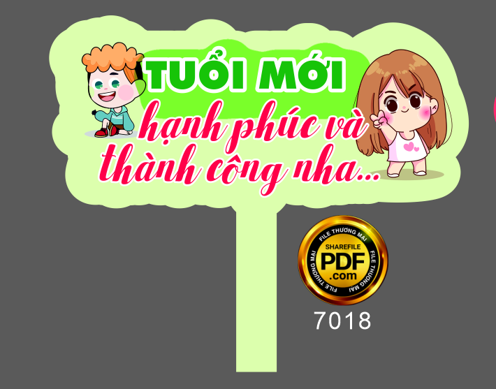 Hastag Tuổi mới hạnh phúc và thành công