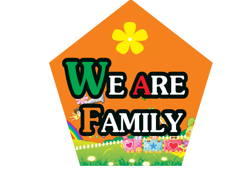 Hastag cầm tay chụp ảnh We are Family file PDF