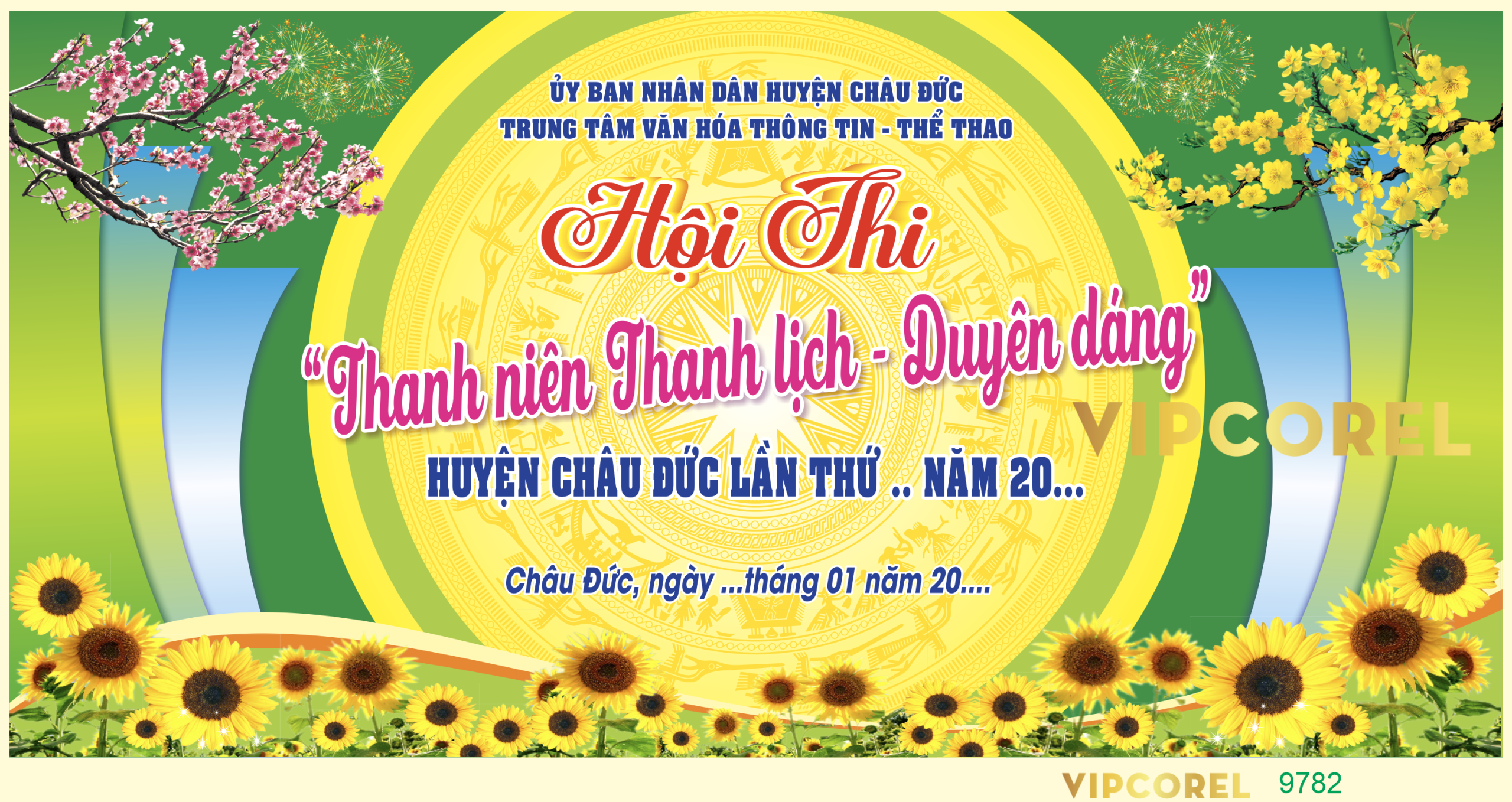 Hội thi Thanh niên thanh lịch – duyên dáng file corel