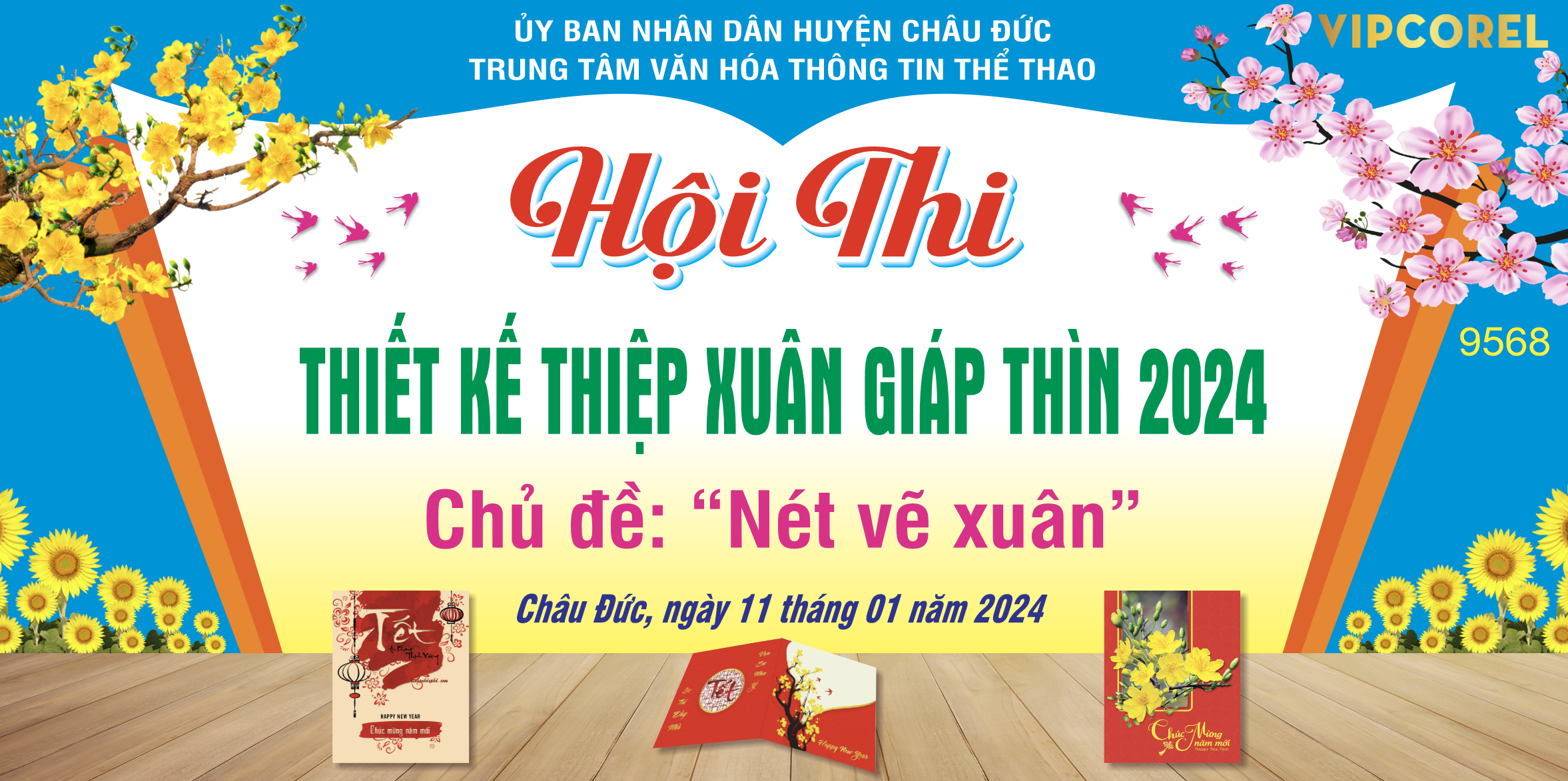 Hội thi thiết kế thiệp xuân Giáp Thìn 2024