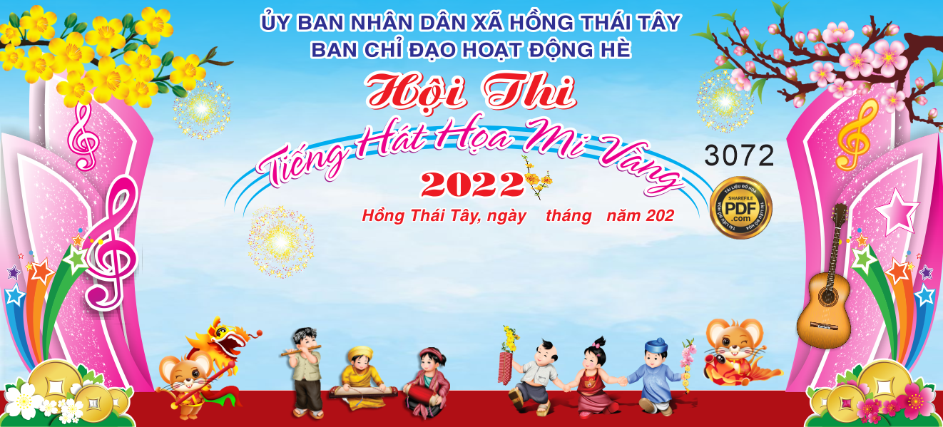 Market hội thi tiếng hát họa mi vàng 2022 file Corel