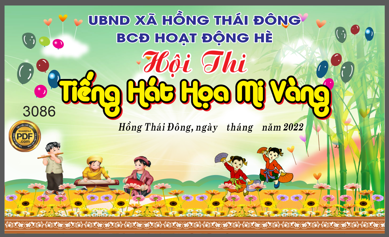 Market sân khấu hội thi tiếng hát họa mi vàng file Corel