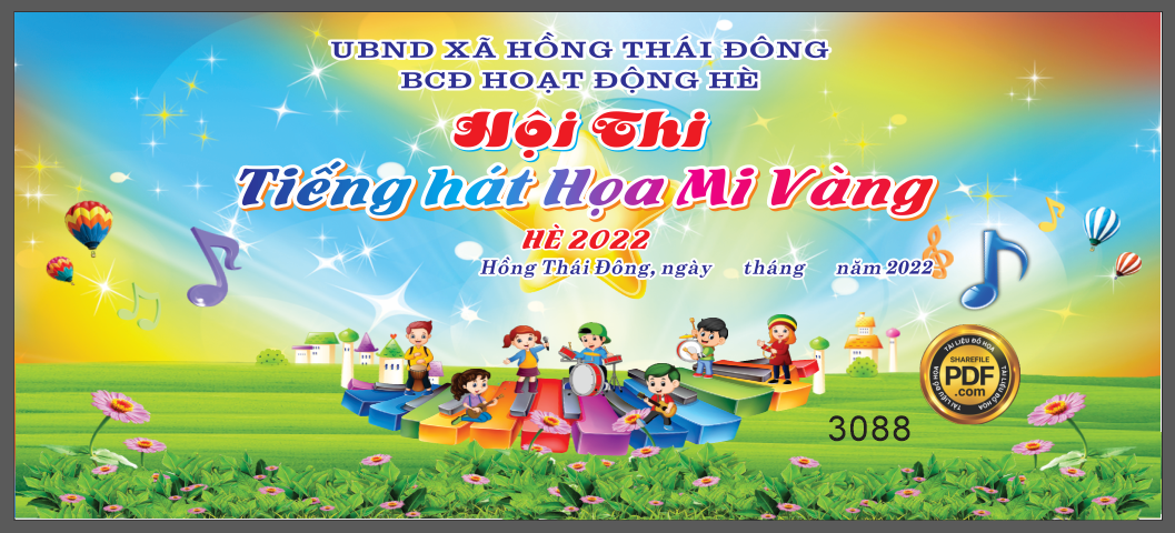 Market sâu khấu hội thi tiếng hát họa mi vàng HTĐ file Corel