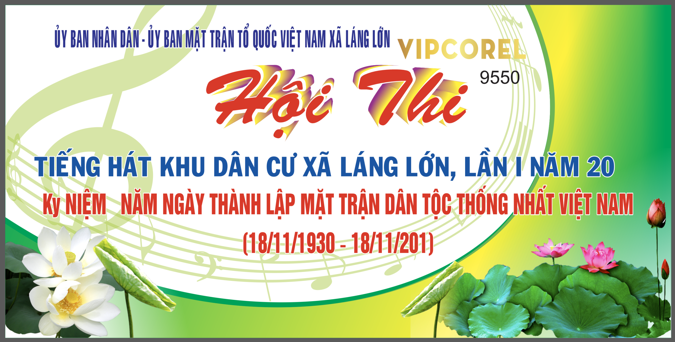 Market hội thi tiếng hát khu dân cư xã Láng Lớn