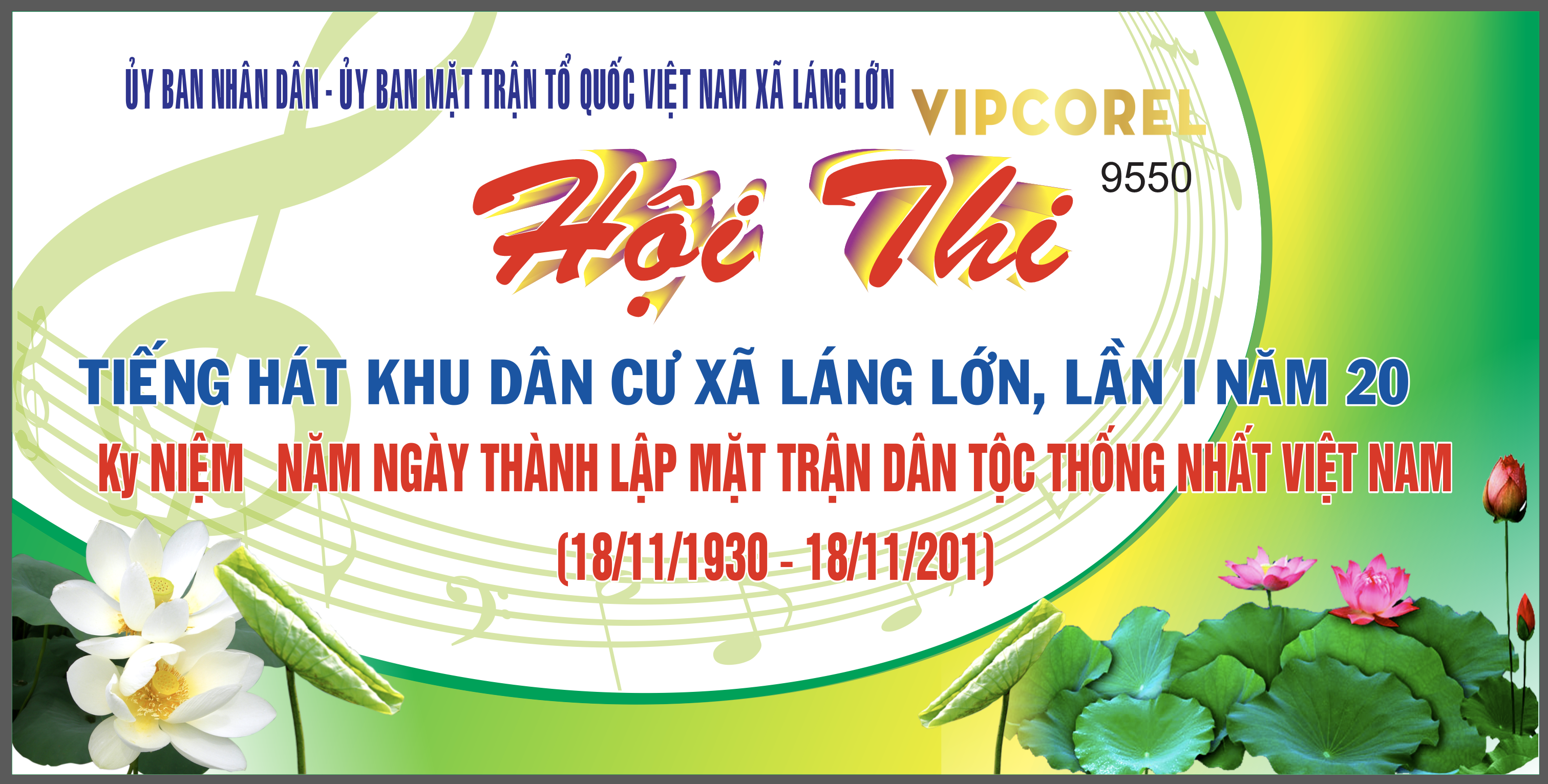 Market hội thi tiếng hát khu dân cư xã Láng Lớn