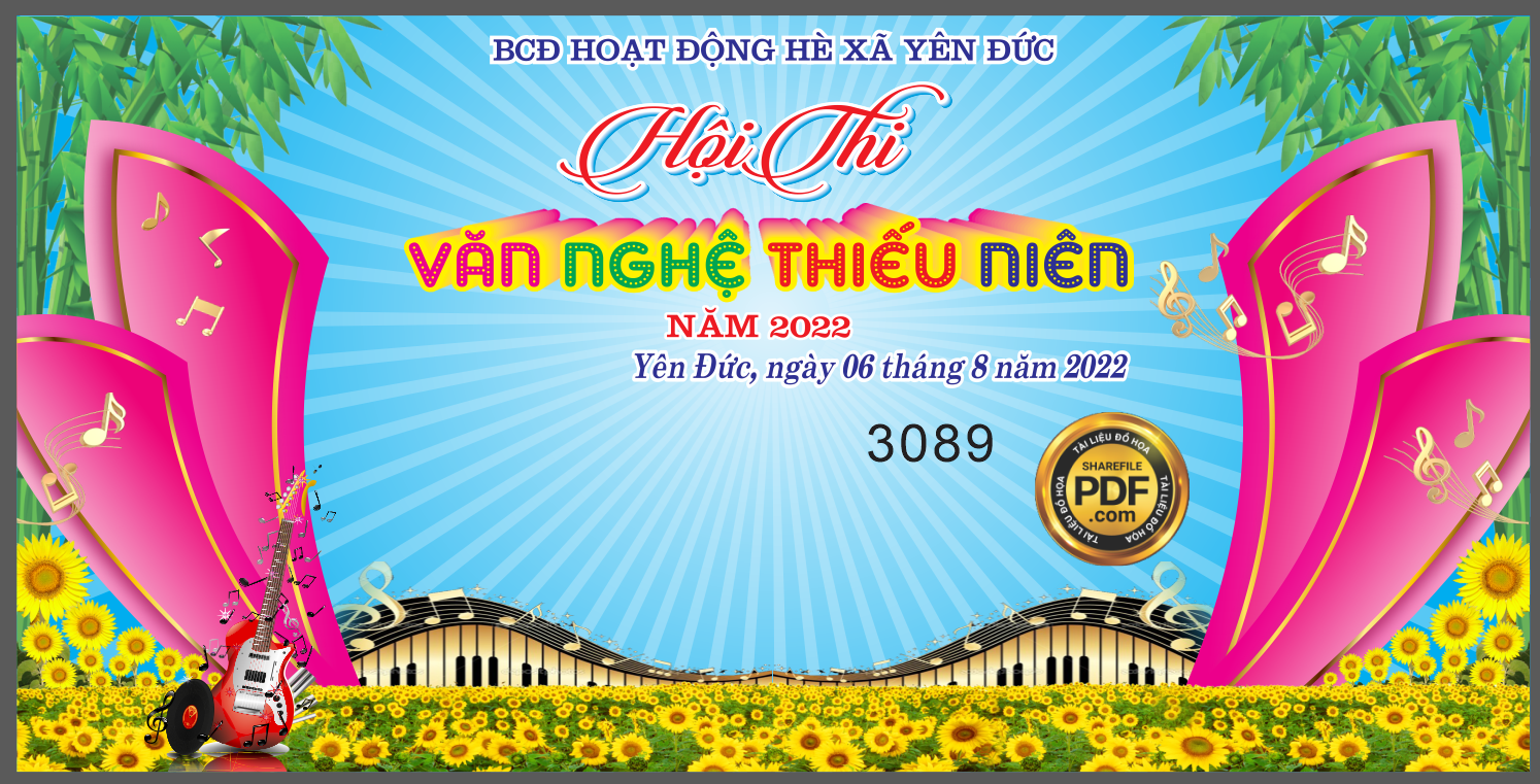 Market Hội thi văn nghệ thiếu niên hè 2022 file Corel