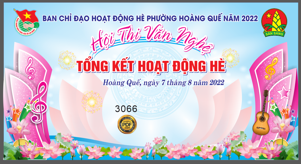 Market Hội thi văn nghệ tổng kết hoạt động hè file Corel